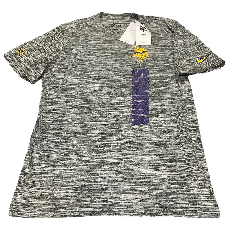 Minnesota Vikings Nike NFL On Field Dri-Fit Short Sleeve‎ Shirt MSRP $40